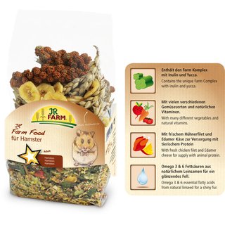 JR Farm Hamster Futter Adult 6 x 500 g