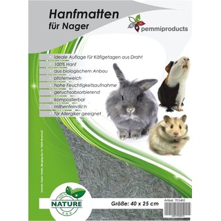 Hanf-Kuschelteppich 100 x 40 cm