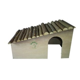 Natur Baumh&uuml;tte f&uuml;r Zwerghasen