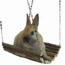 H&auml;ngebr&uuml;cke aus Naturh&ouml;lzern 20 x 20 x 24 cm