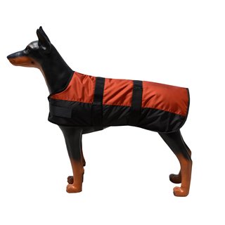 Hundemantel Eisb&auml;r rot/schwarz 40 cm