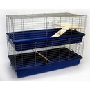 Skyline Hasenk&auml;fig Rabbit 100 cm doppelstock blau/chrom