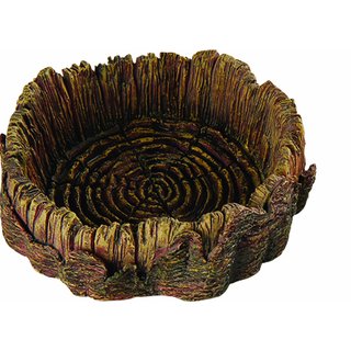 Terrarien Deko - Wasser u. Futternapf Holz Optik
