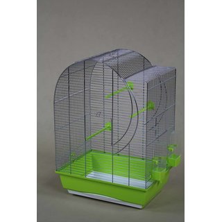 Inter Vogelk&auml;fig Elisabeth 2 gr&uuml;n / chrom