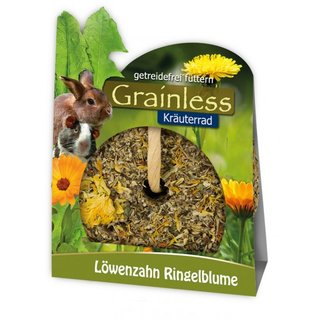 JR Farm Grainless Kr&auml;uter-Rad L&ouml;wenzahn-Ringelblume 140g