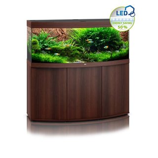 JUWEL VISION 450 LED Aquarium mit Schrank dunklesl Holz