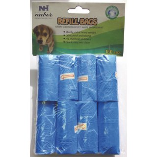 160 St&uuml;ck Hundekotbeutel 8 x 20 Stk.