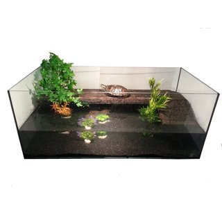 Deluxe Wasserschildkr&ouml;tenbecken + Landteil und Kork 120 x 60 x 50cm