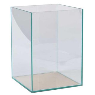 Aquarium Pool 20 x 20 x 30 cm, 12 Liter, 4mm Glas, transparentes Silikon