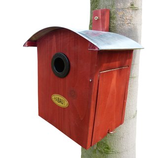 Habau Nistkasten Runddach, rot
