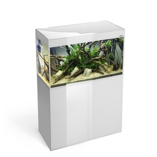 AQUAEL GLOSSY 120 Aqaurium mit Schrank wei&szlig;