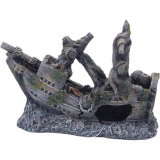 Deko Schiffswrack 12,5 x 4,5 x 9cm