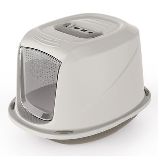 Katzentoilette Galaxy mit Haube inkl. Aktivkohlefilter GRAU - 45 cm