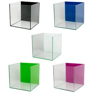 Aquarium Pool Farbglas 30x30x30cm 27 Liter