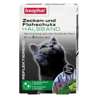 Beaphar Ungezieferband Katze reflekierend 35cm