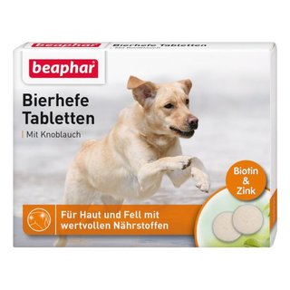 Beaphar Bierhefetabletten mit Knoblauch 65g